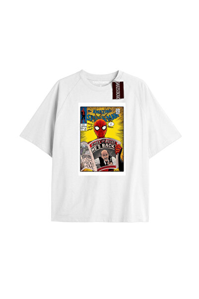 TIMESWASTINGIRL Tricou Spider-Man cu imprimeu de ziar Model No Way Home