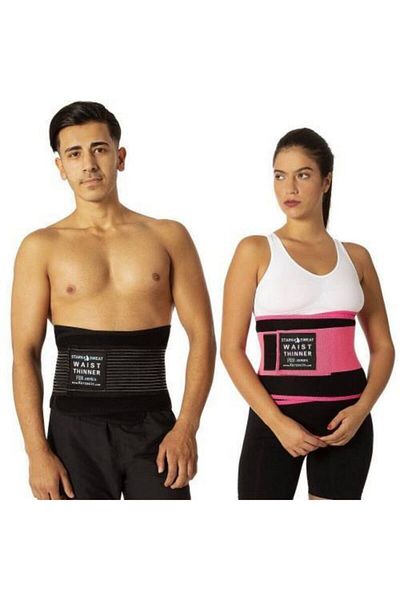 MultiFlexPro Black Thermal Sauna Waist Corset - Sweat and Basen Belt for Sports