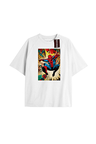 TROVE تي شيرت مطبوع عليه صحيفة Spider-Man موديل No Way Home