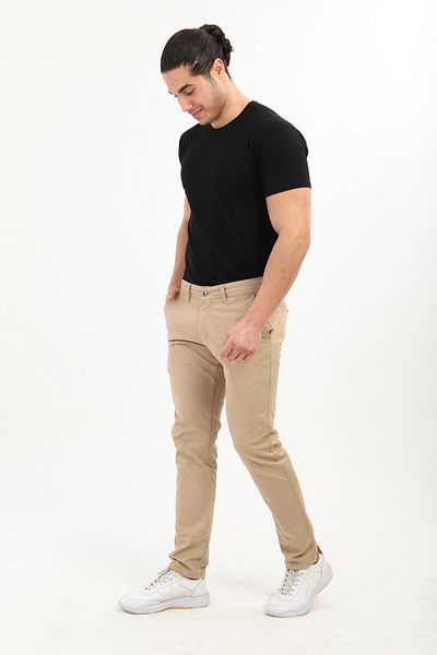 TOM FREE STORE Men's Comfortable Fit Lycra Stretchy Cotton Trousers