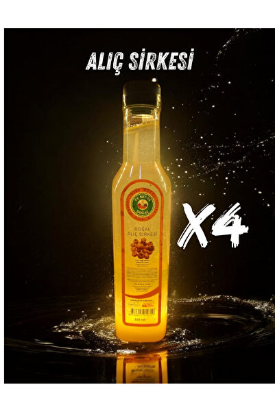Doğal Fermentasyon İçilebilir Alıç Sirkesi 500 ml Pet 4'lü Kampanya