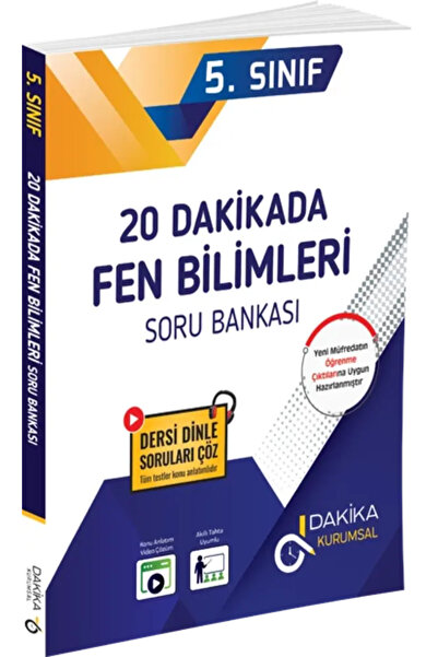 Dakika Yayınları 5.SINIF 20 DAKİKADA FEN BİLİMLERİ KURUMSAL SORU BANKASI