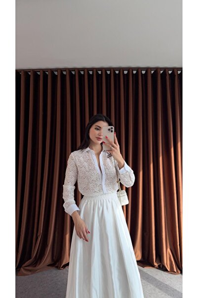 HAZELANNA قميص دانتيل