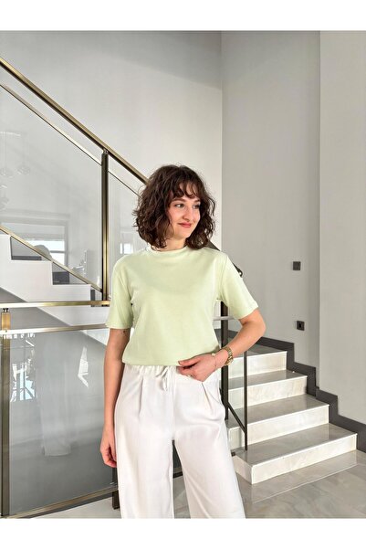 Butik Βασικό μπλουζάκι από οργανικό ύφασμα από βαμβάκι με λαιμόκοψη