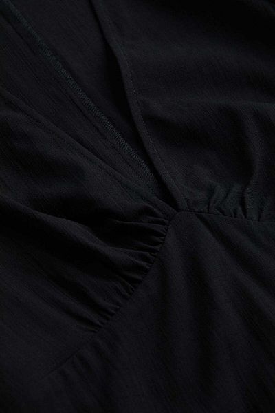 H&M Patterned puff-sleeved dress