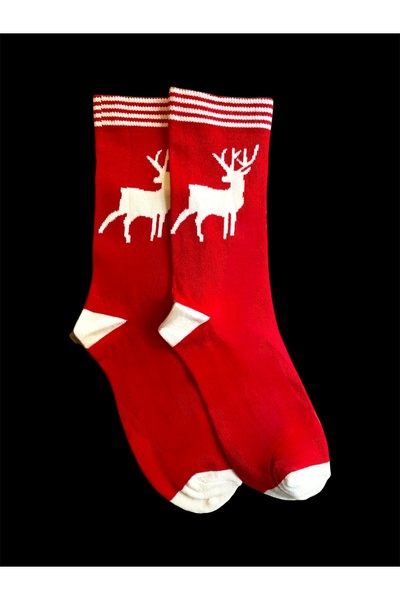 By Alem 2 Pairs of Deer Patterned Socks