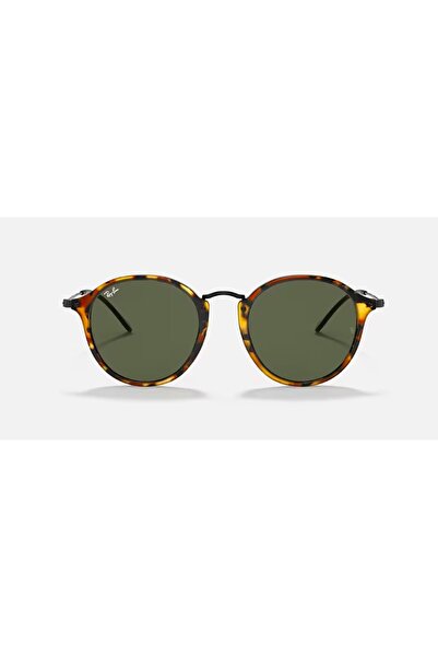 Ray-Ban Rb2447 Güneş Gözlüğü Unisex Yuvarlak Kemik Leopar Kahverengi Metal Sap