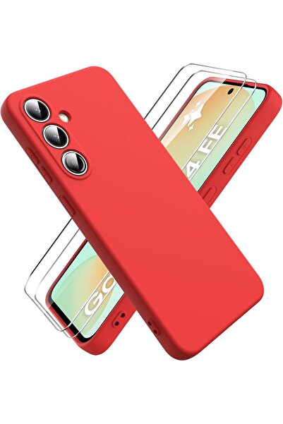 Rivor Samsung Galaxy S24 FE Kılıf Kılıf İpeksi Yumuşak Dokulu Renkli Silikon ...