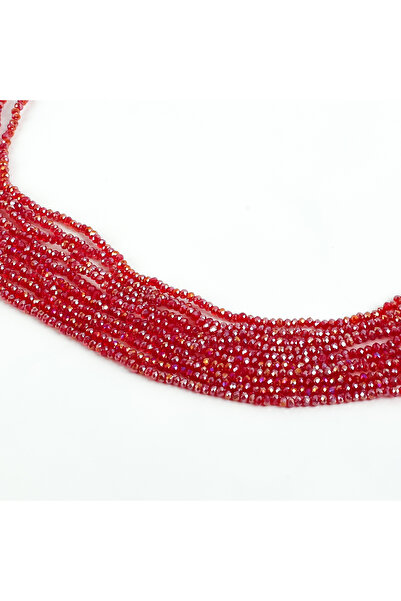 yfhobi 1 Dizi (145-155 Adet) - 2 mm Yassı Kristal Cam Boncuk Dizisi Şeffaf Ja...