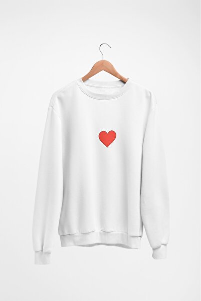 Butik FEMEI/FATĂ Mânecă lungă RED HEART Transfer cu imprimeu guler rotund pie...