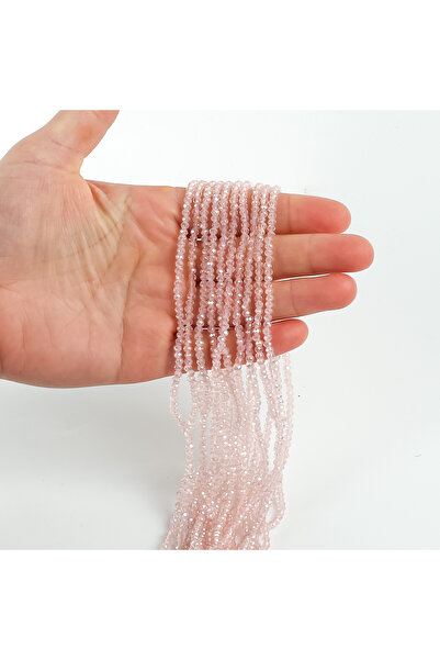 yfhobi 1 Dizi (145-155 Adet) - 2 mm Yassı Kristal Cam Boncuk Dizisi Şeffaf Ja...