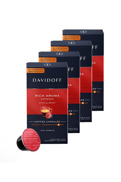 Davidoff 4X10 Capsules Coffee Rich Aroma (40 Pieces)