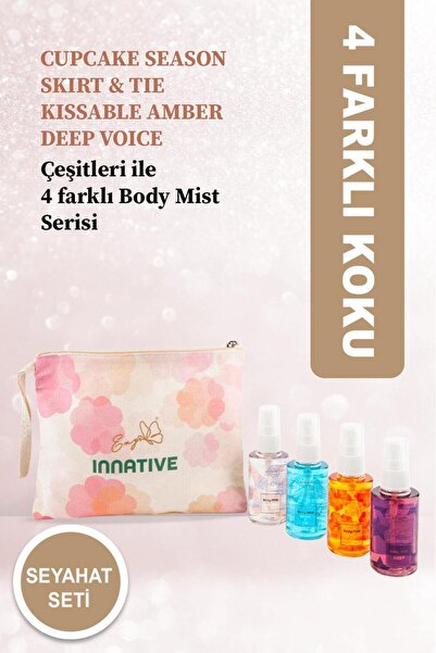 INNATIVE Eny Elif Nur Yel Seyahat Boy Çanta Seti 4x50ml