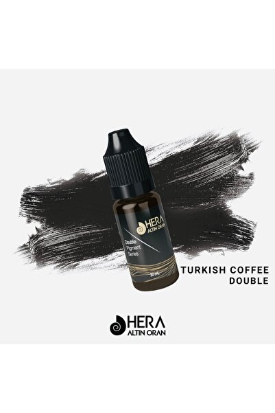 Hera Altın Oran 20ml Kalıcı Makyaj Ve Microblading Boyası (TURKİSH COFFEE DOUBLE,SİYAH KAHVE)