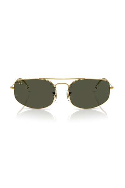 Ray-Ban Rb3845 Güneş Gözlüğü Metal Gold Çerçeve Yeşil Cam Unisex