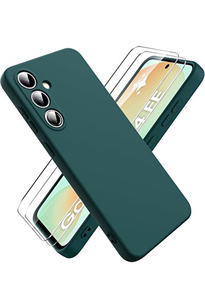 Rivor حافظة لهاتف سامسونج جالاكسي S24 FE حافظة حريرية ناعمة الملمس من السيليك...