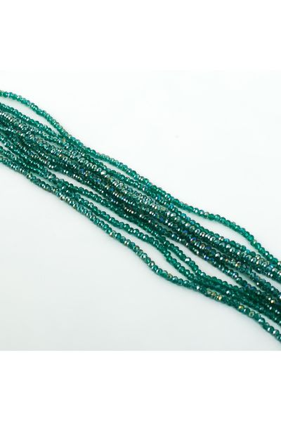 yfhobi 1 Dizi (145-155 Adet)- 2 mm Yassı Kristal Cam Boncuk Dizisi Şeffaf Jan...