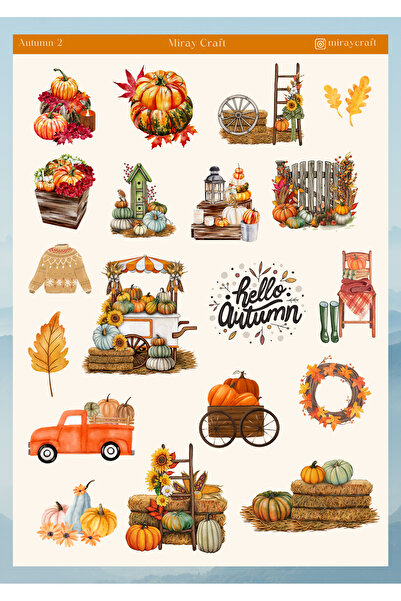 MirayDesign STICKER TEMATIC DE TOAMNA 12*17 CM