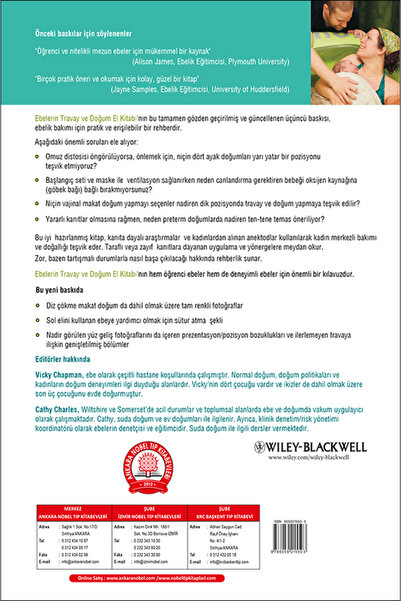 Ankara Nobel Tıp Kitapevleri Ankara Nobel Tıp Kitabevleri Ebelerin Travay Ve Doğum El Kitabı 3. Baskı