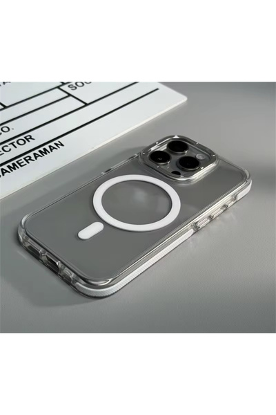 DGN İphone 15 Pro Max Uyumlu Kılıf Magsafe Özellikli Kamera Çerçeve Korumalı ...