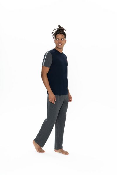 U.S. Polo Assn. Άνδρας, Αδειοδοτημένος, USPA, (Navy Blue), Σετ Πιτζάμες