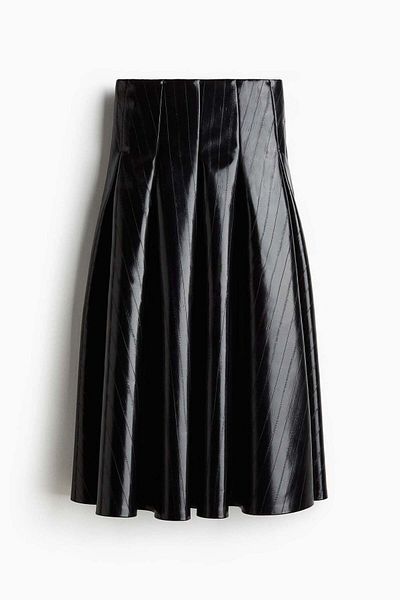 H&M Flared coated skirt