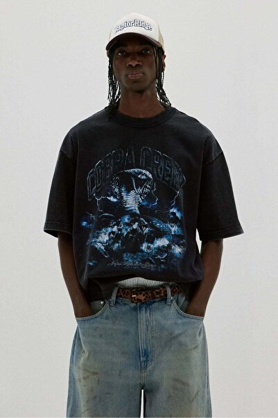 H&M Loose Fit Printed T-shirt