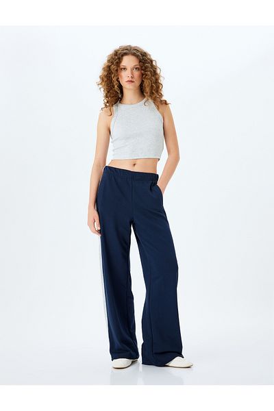Koton Halter Neck Ribbed Slim Fit Crop Women's Tank Top