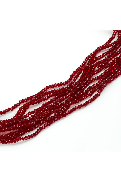 yfhobi 1 Dizi (145-155 Adet) - 2 mm Yassı Kristal Cam Boncuk Dizisi Şeffaf Bo...