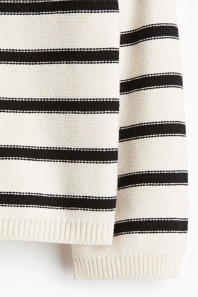 H&M Purl-knit boat-neck jumper
