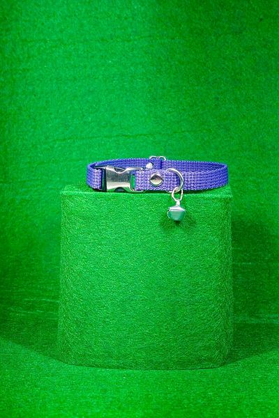 Pompiti Adjustable - Lilac Cat Collar with Sound Bell (12 DIFFERENT COLOR OPTIONS) Neck Collar