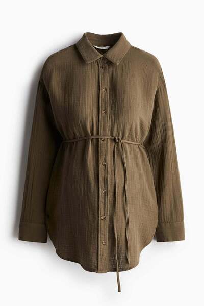 H&M MAMA Before & After Muslin shirt