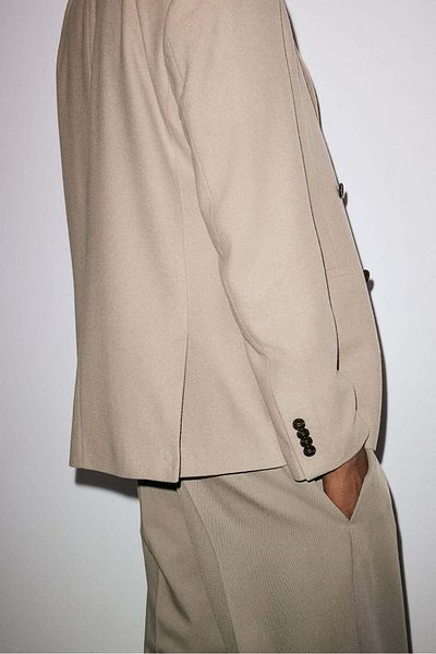H&M Regular Fit Wool-blend double-breasted jacket