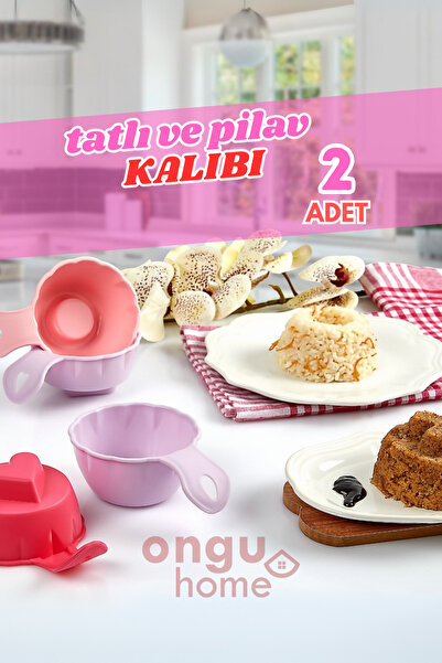ongu home 2'li Pratik Pilav Ve Tatlı Kalıbı Pilav Ve Tatlı Şekillendirici Hel...