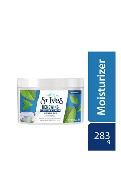 St. Ives مرطب للوجه لتجديد البشرة بالكولاجين والإيلاستين، 283 جرام