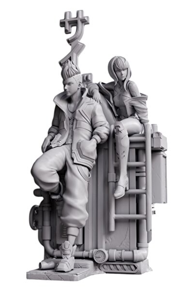 Miyazaki Premium Lucy x David Figürü |Cyberpunk: Edgerunners Koleksiyonu
