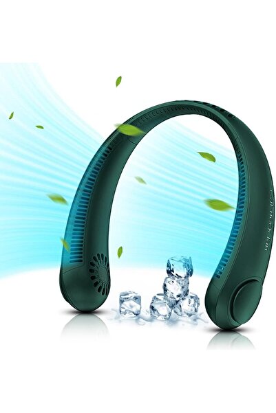 AWH مروحة رقبة بدون شفرات محمولة وقابلة لإعادة الشحن ويمكن ارتداؤها بثلاث سرعات