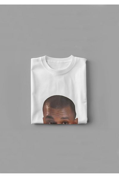 EVIus Μπλουζάκι με στάμπα Kanye West και Taylor Swift Oversize Crew Neck