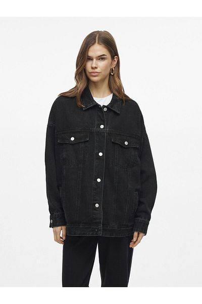 VILA Jeansjacke Baumwoll