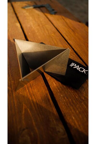 Coffee Dripper - COFFEE PACK - Paslanmaz Çelik Katlanabilir Filtre Kahve Demleme Ekipmanı - V60 Dripper