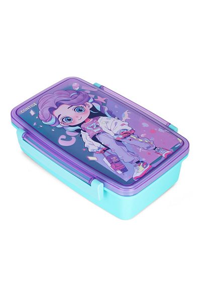 NovaKids Nova Kids Bento Lunch Box with Spoon & Fork - Cite Girl Pink