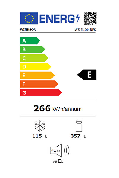 Windsor WS 5100 NFK 471 lt No-Frost Buzdolabı