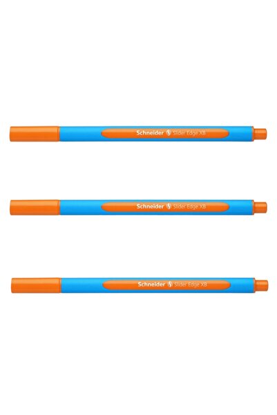 SCHNEIDER قلم حبر جاف سلايدر إيدج برتقالي 152206 (3 قطع)