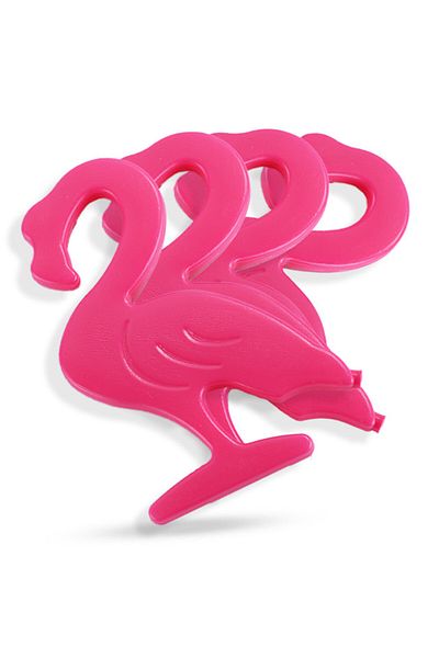 Eazy Kids Eazy Kids Set of 4 Flamingo Reusable Hard Ice Packs for Lunch bags - Pink