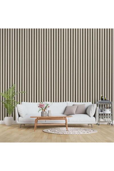 VERA DEKOR 100 x 275 Vizon Renk Akustik Duvar Paneli / MDF / 4MM KEÇE / 9MM ÇITA 3 TARAF KAPLI