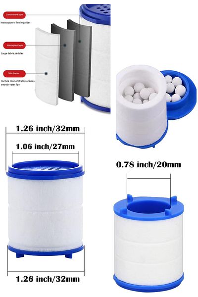 optana 1Pc Water Saving Faucet Head Filter Water Purifier Filter Rust Sediment and Anti-Limescale Filter