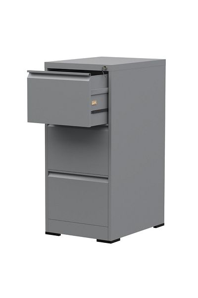 Mahmayi Godrej OEM File Cabinet with Lock, 3 Large Storage steel Metal Portable Cabinet with 3 Drawer-Grey