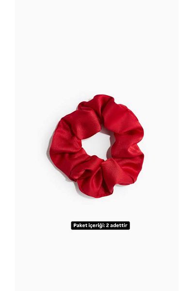 GERCELLA Nadide Silk Satin 2 Pieces Hair Rubber (Biguteri)