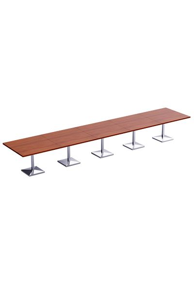 Mahmayi Ristoran 500PE-600 20 Seater Square Modular Pantry Table - Apple Cherry