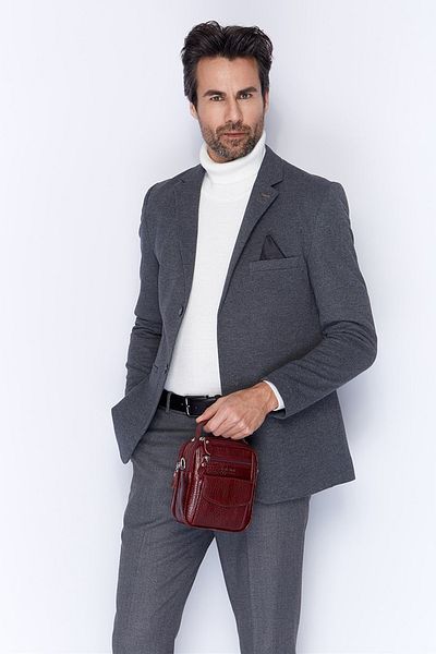 Aka Deri Aka Leather 356 100% Genuine Leather Men's Handbags Crossbody Bag Taban-Taban